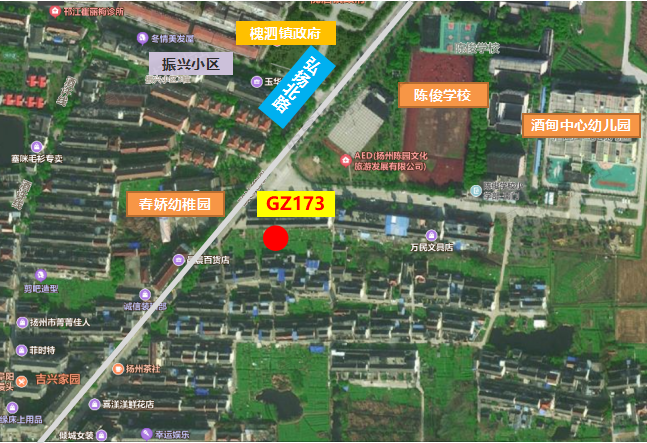 gz173地块 gz173地块(住宅)槐泗镇振兴小区附近,出让面积 495㎡,规划